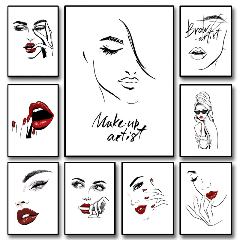 Beauty Makeup Hd - Pôster de Maquiagem Fashion, Arte de