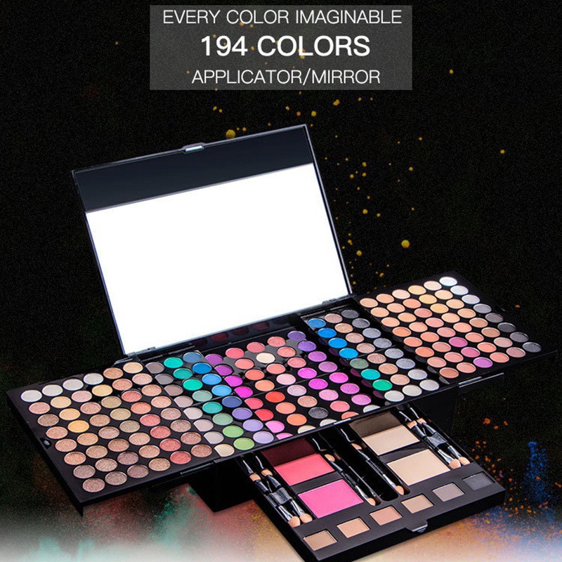 Beauty Makeup Box Set - Paleta de sombras 40-252 cores, contorno,