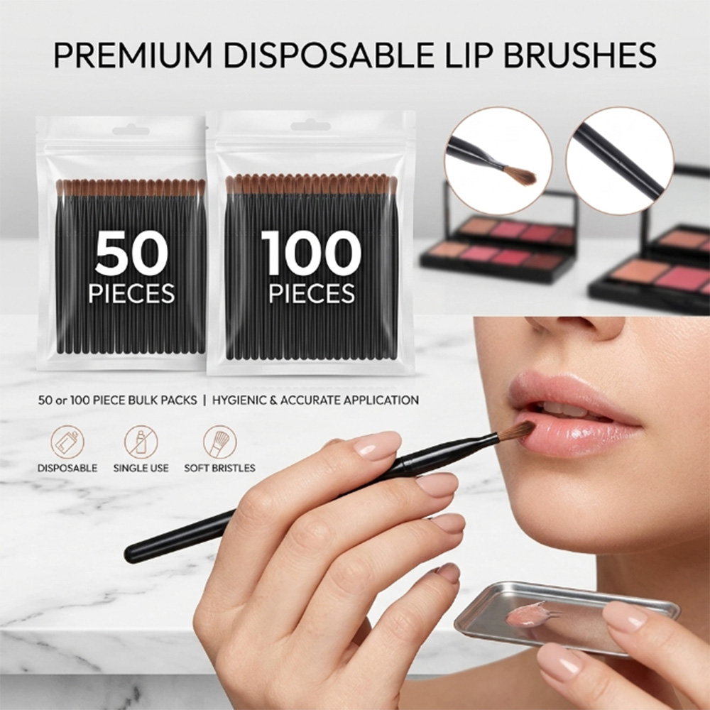 Makeup And Beauty - Conjunto de 50/100 Pincéis Descartáveis para
