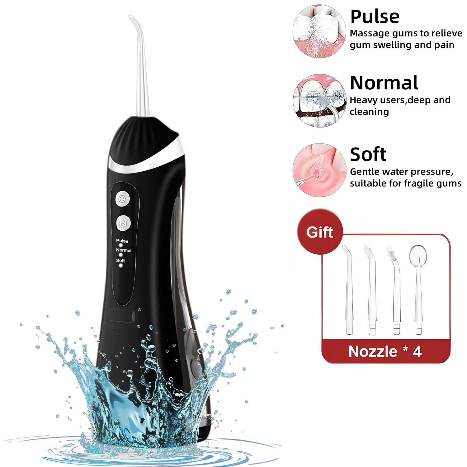 Micellar Water Cleanser - Irrigador Oral Dental, Jato de Água