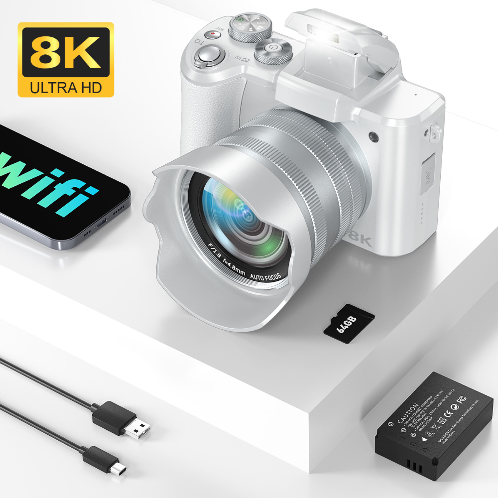 Beauty Makeup News - Câmera digital 8K para fotografia, câmera
