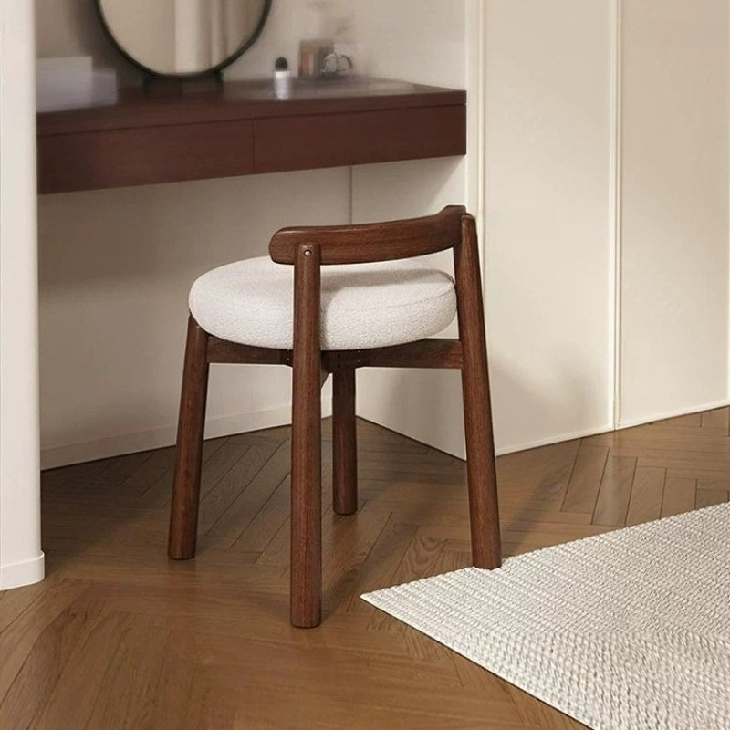 Beauty Makeup Chair - Banqueta Alta Branca Moderna para Maquiagem