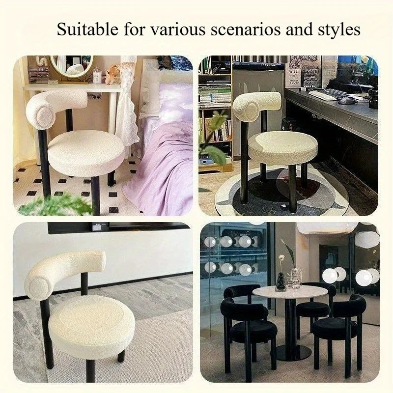 Simples vaidade fezes com arma - Beauty Makeup Chair avaliação e preço