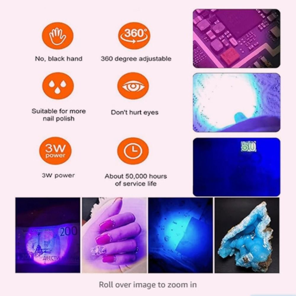 Lâmpada UV LED Portátil 5W/3W  - Uv Nail Lamp avaliação e preço