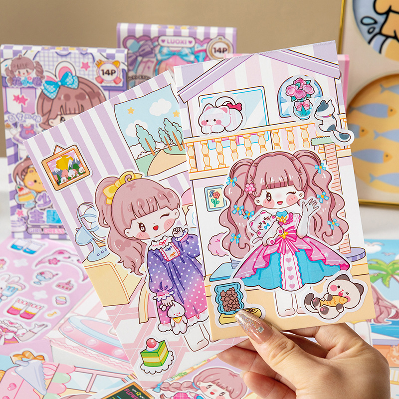Livro de Adesivos de Jogo de V - Makeup Beauty Makeup Game avaliação e preço