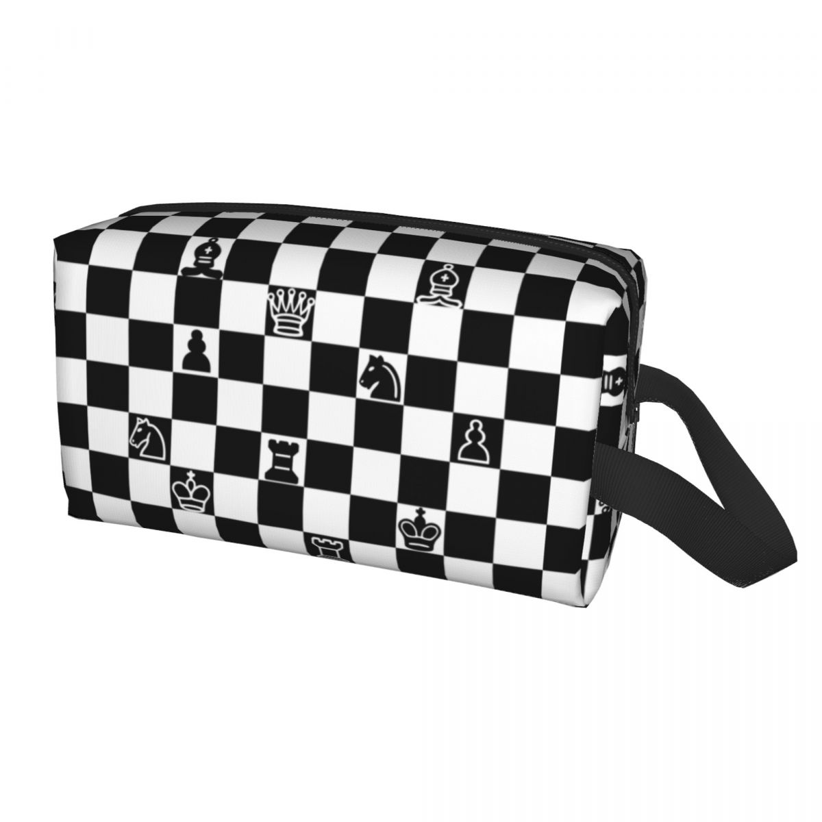 Bolsa cosmética de xadrez femi - Makeup Beauty Makeup Game avaliação e preço
