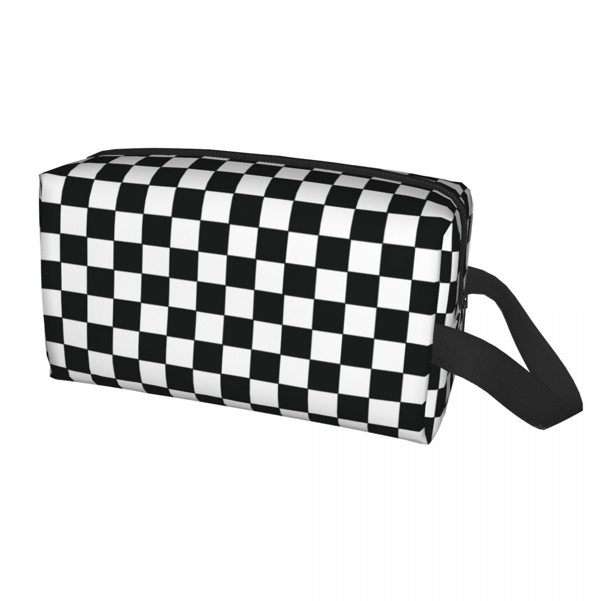 Bolsa cosmética de xadrez femi - Makeup Beauty Makeup Game avaliação e preço