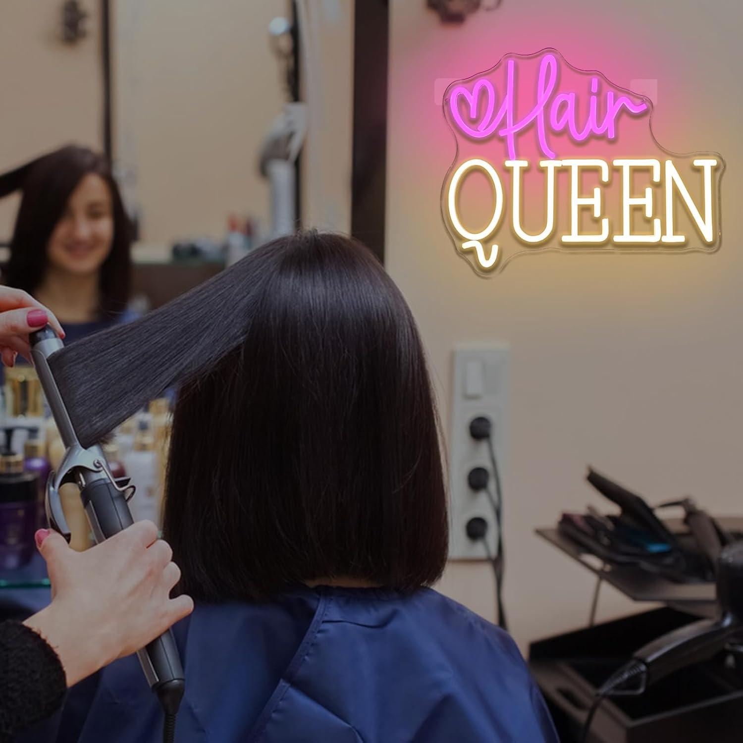Letreiro Neon 'Rainha do Cabel - Beauty Queen Makeup Studio avaliação e preço