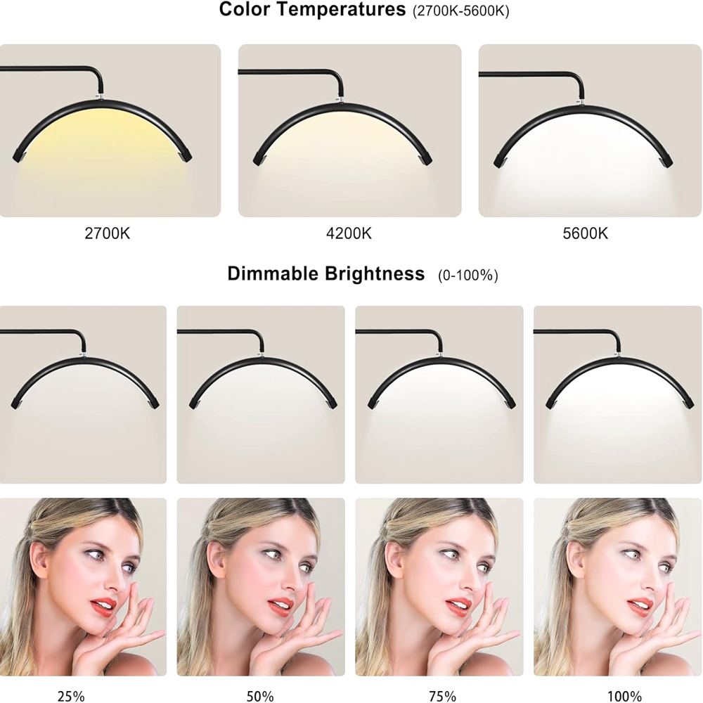 28in meia lua lâmpada de chico - Beauty Makeup Hd avaliação e preço