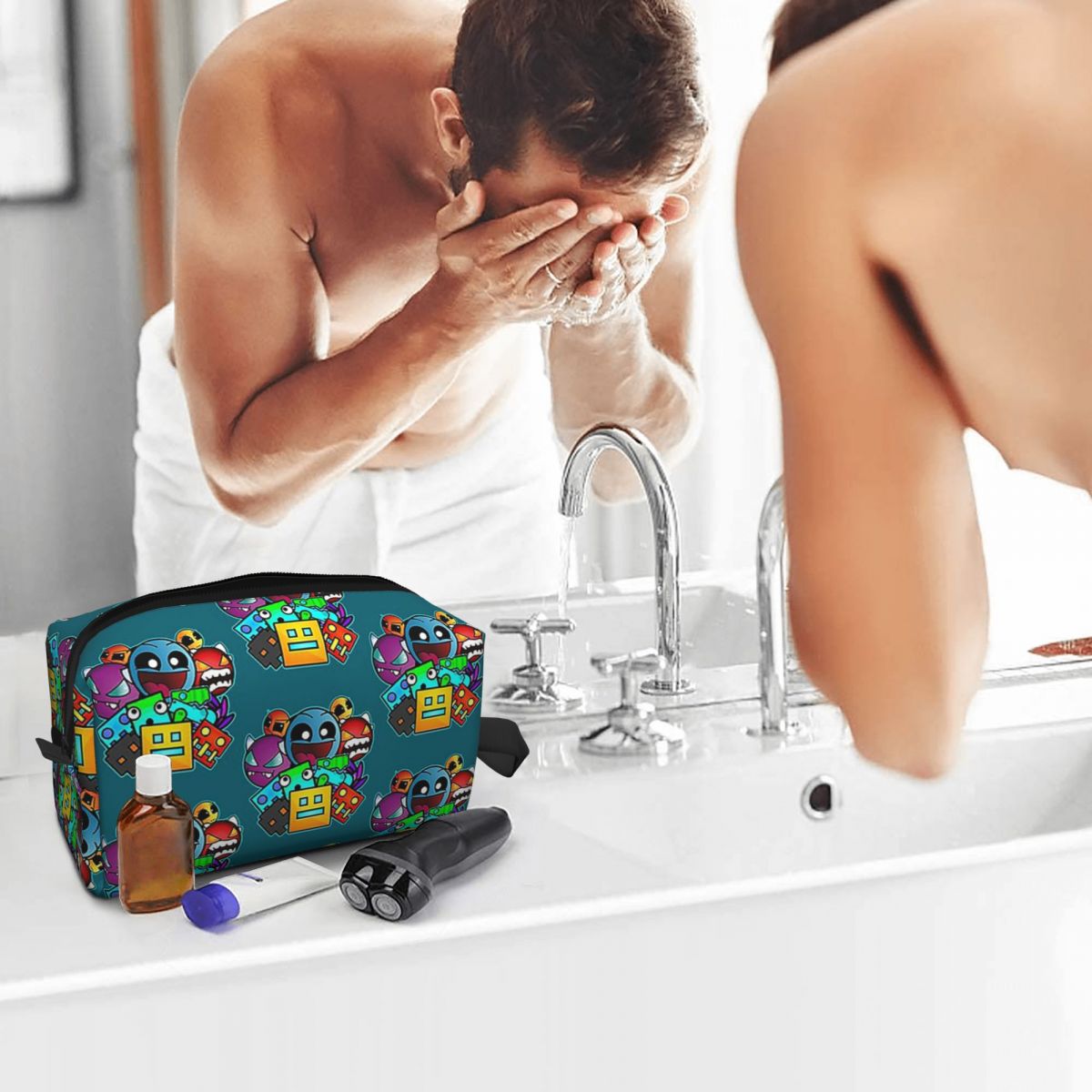 Bolsa de maquiagem Geometry Da - Makeup Beauty Makeup Game avaliação e preço